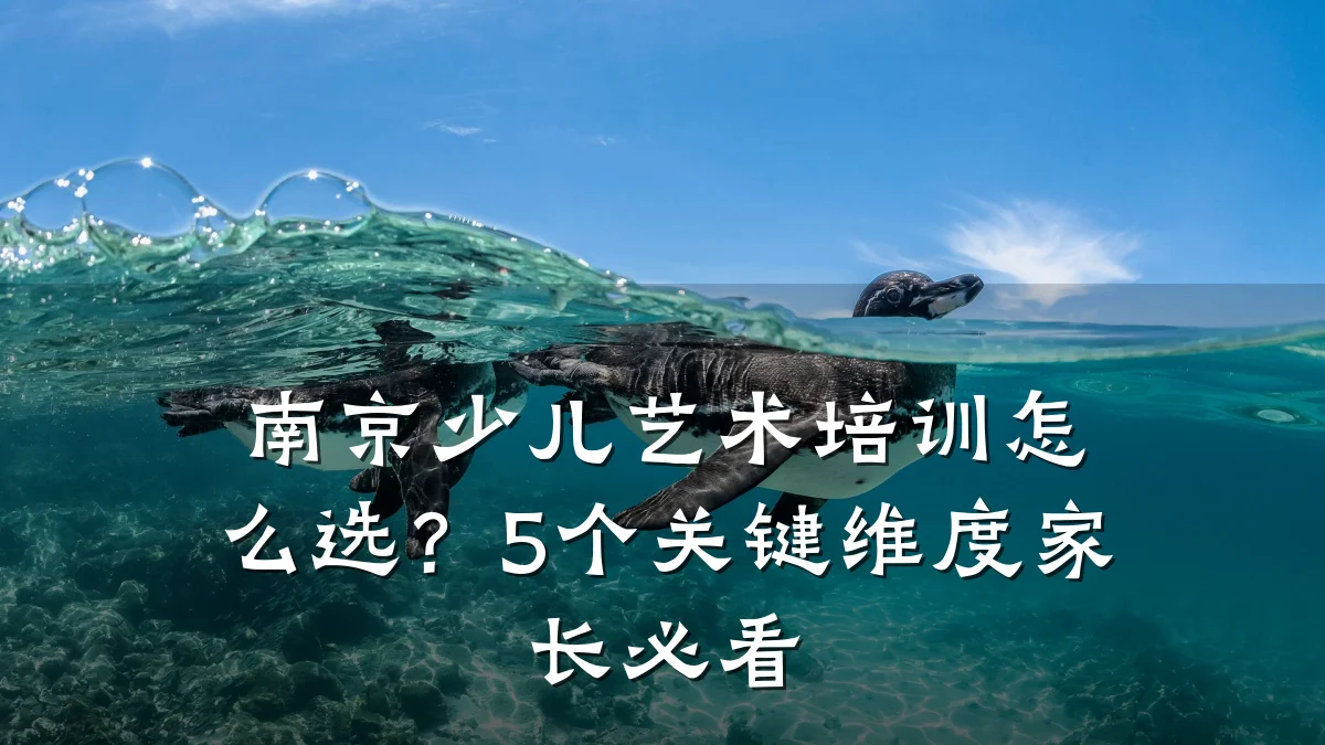 南京少儿艺术培训怎么选？5个关键维度家长必看