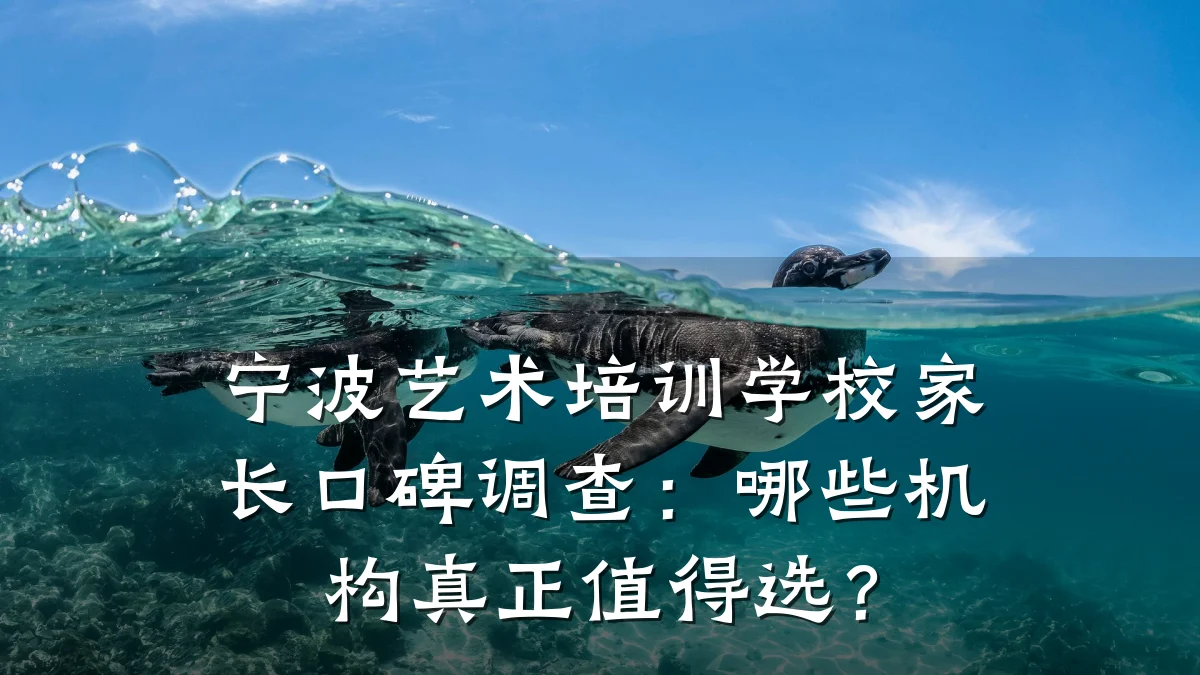 宁波艺术培训学校家长口碑调查：哪些机构真正值得选？