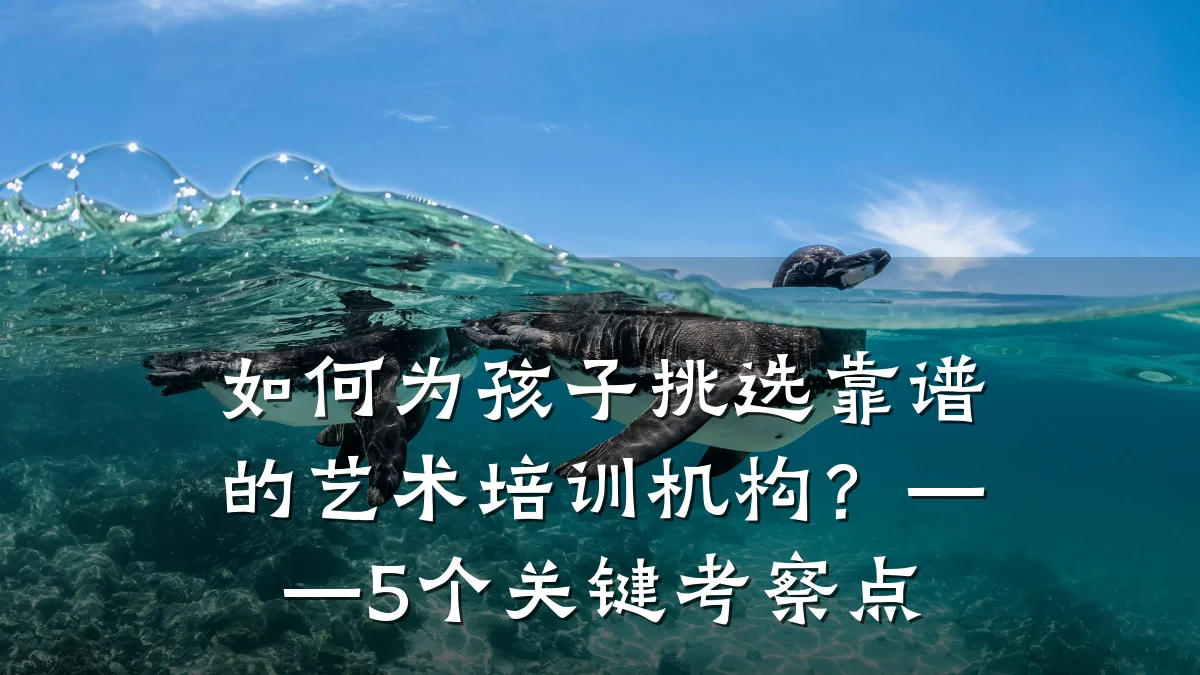 如何为孩子挑选靠谱的艺术培训机构？——5个关键考察点