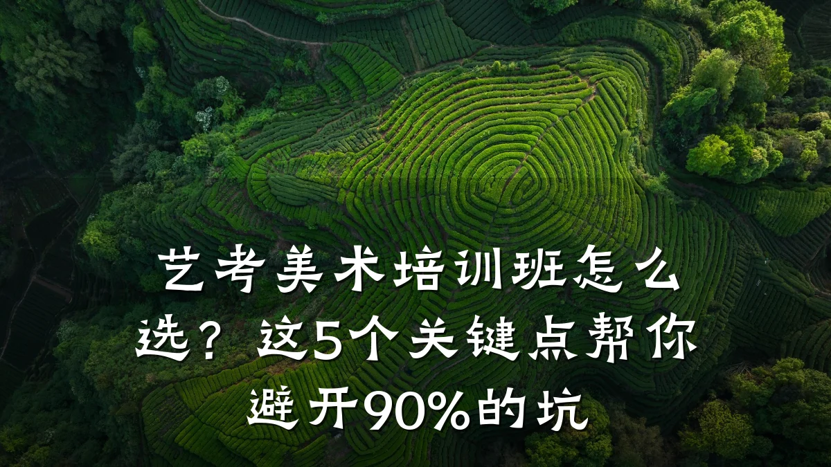 艺考美术培训班怎么选？这5个关键点帮你避开90%的坑