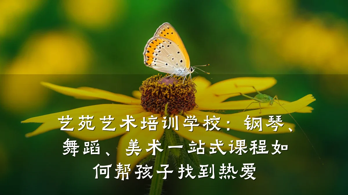 艺苑艺术培训学校：钢琴、舞蹈、美术一站式课程如何帮孩子找到热爱