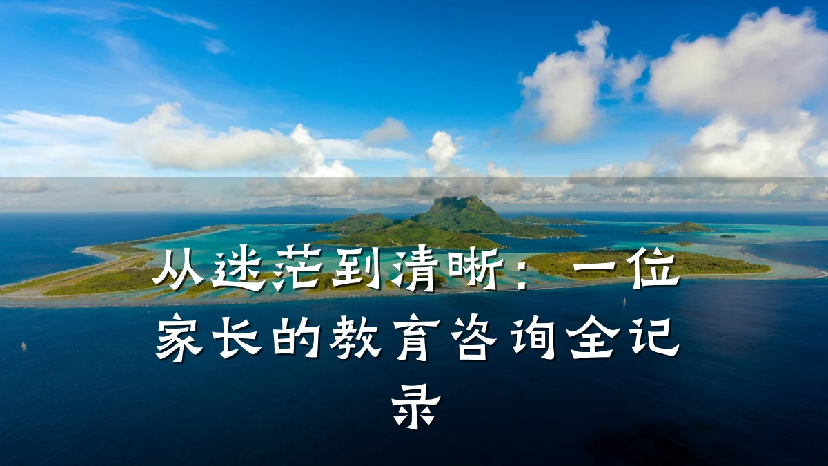 从迷茫到清晰：一位家长的教育咨询全记录