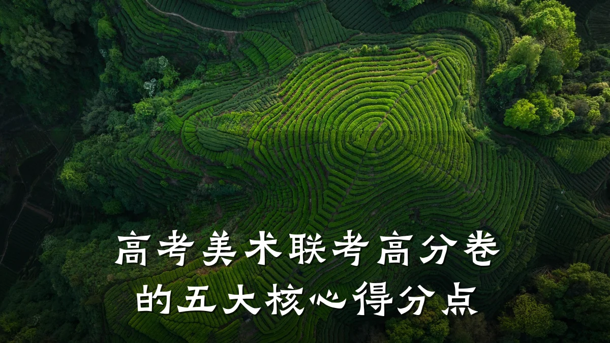 高考美术联考高分卷的五大核心得分点