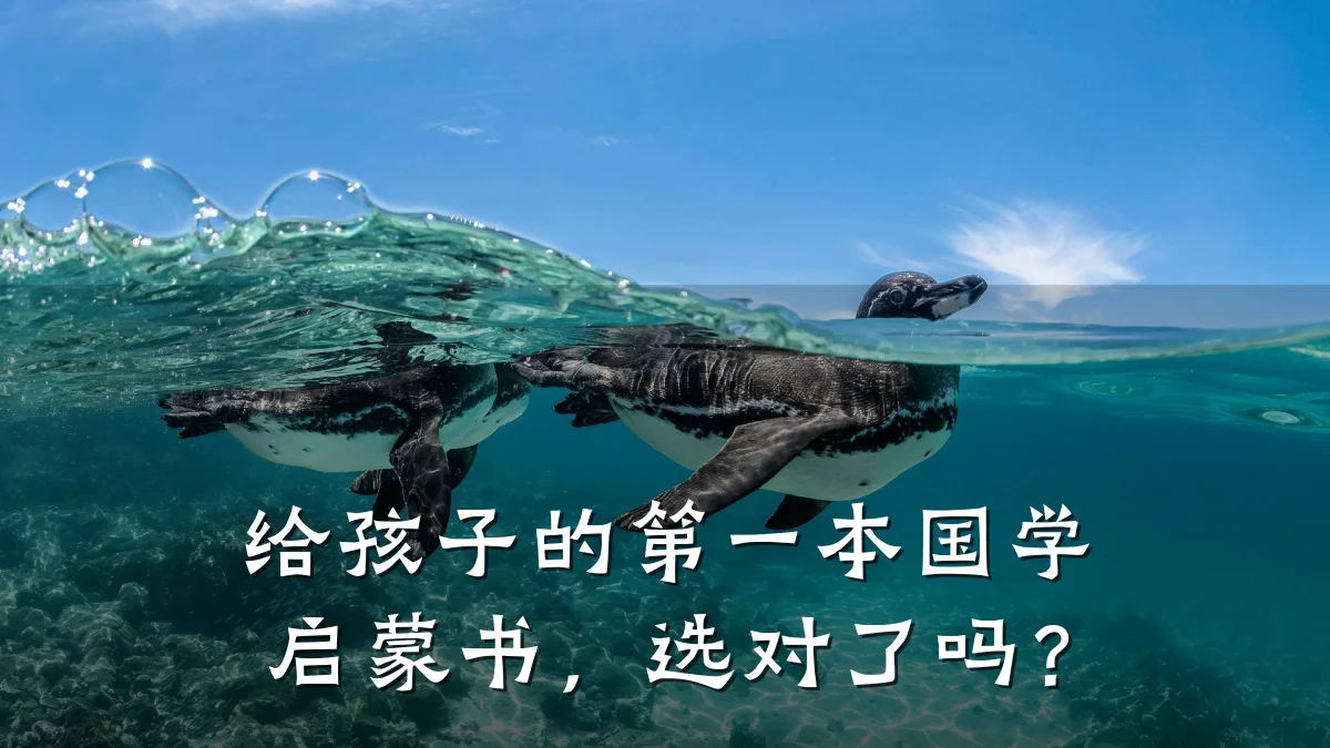 给孩子的第一本国学启蒙书，选对了吗？