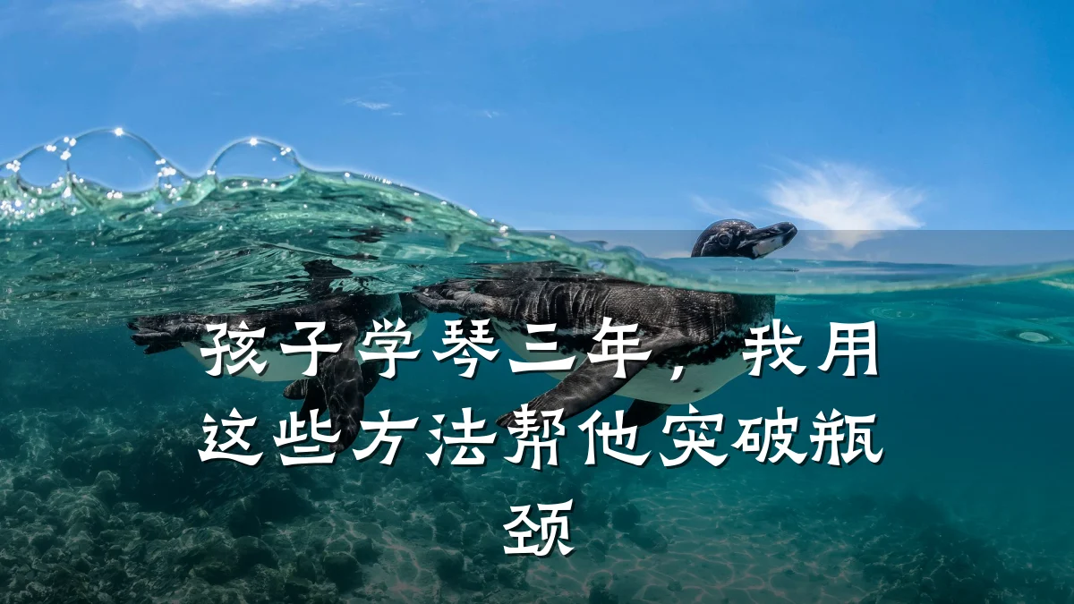 孩子学琴三年，我用这些方法帮他突破瓶颈
