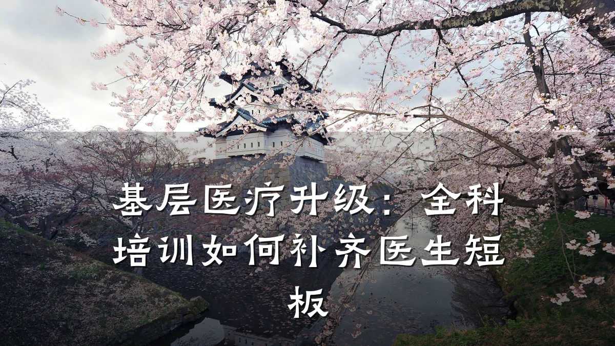 基层医疗升级：全科培训如何补齐医生短板