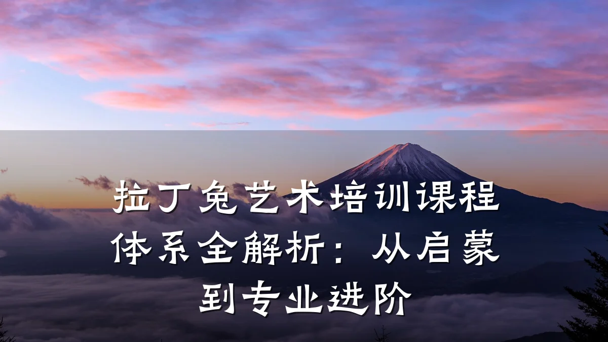 拉丁兔艺术培训课程体系全解析：从启蒙到专业进阶