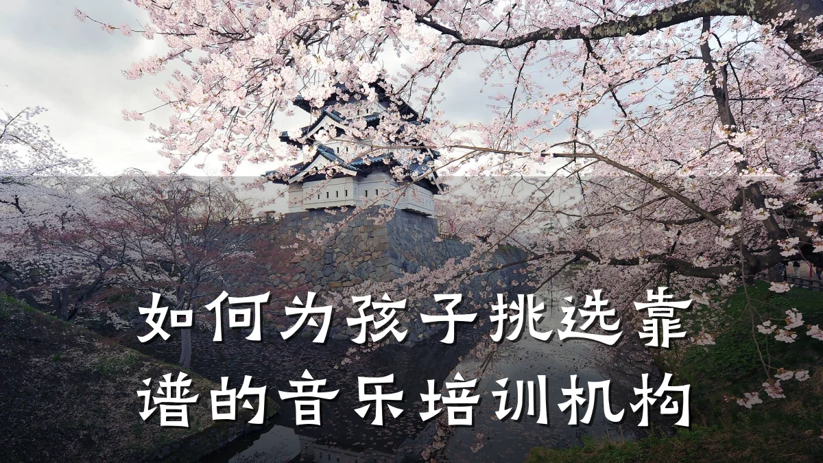 如何为孩子挑选靠谱的音乐培训机构