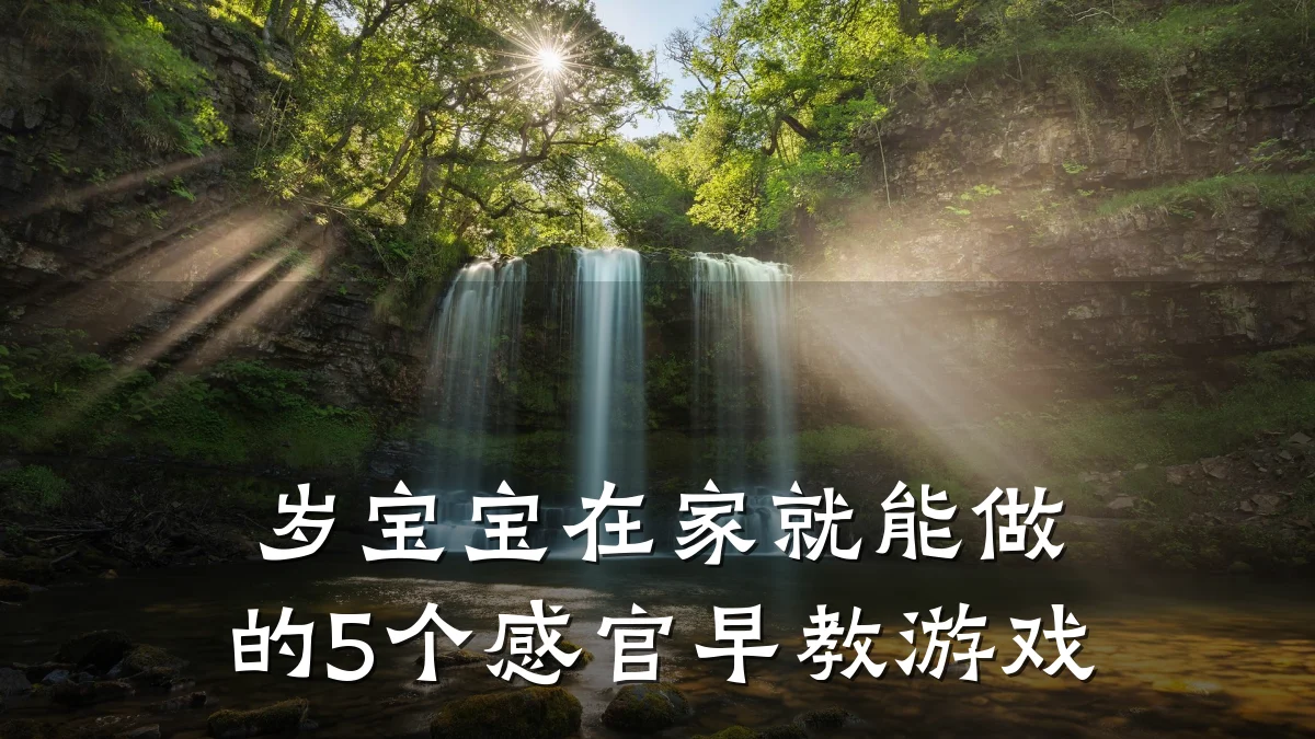 岁宝宝在家就能做的5个感官早教游戏