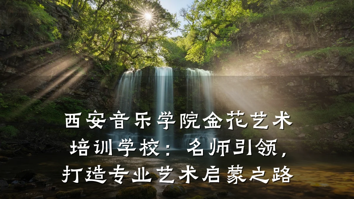 西安音乐学院金花艺术培训学校：名师引领，打造专业艺术启蒙之路