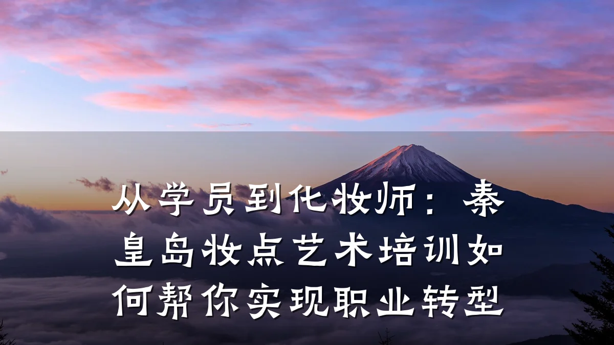 从学员到化妆师：秦皇岛妆点艺术培训如何帮你实现职业转型