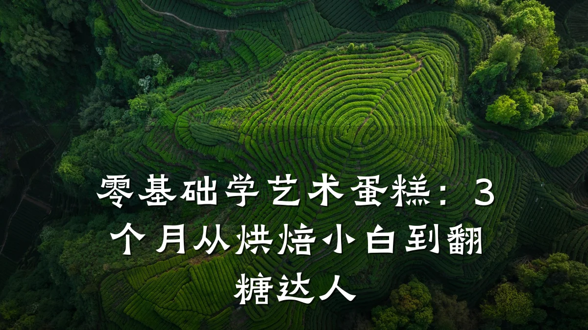 零基础学艺术蛋糕：3个月从烘焙小白到翻糖达人