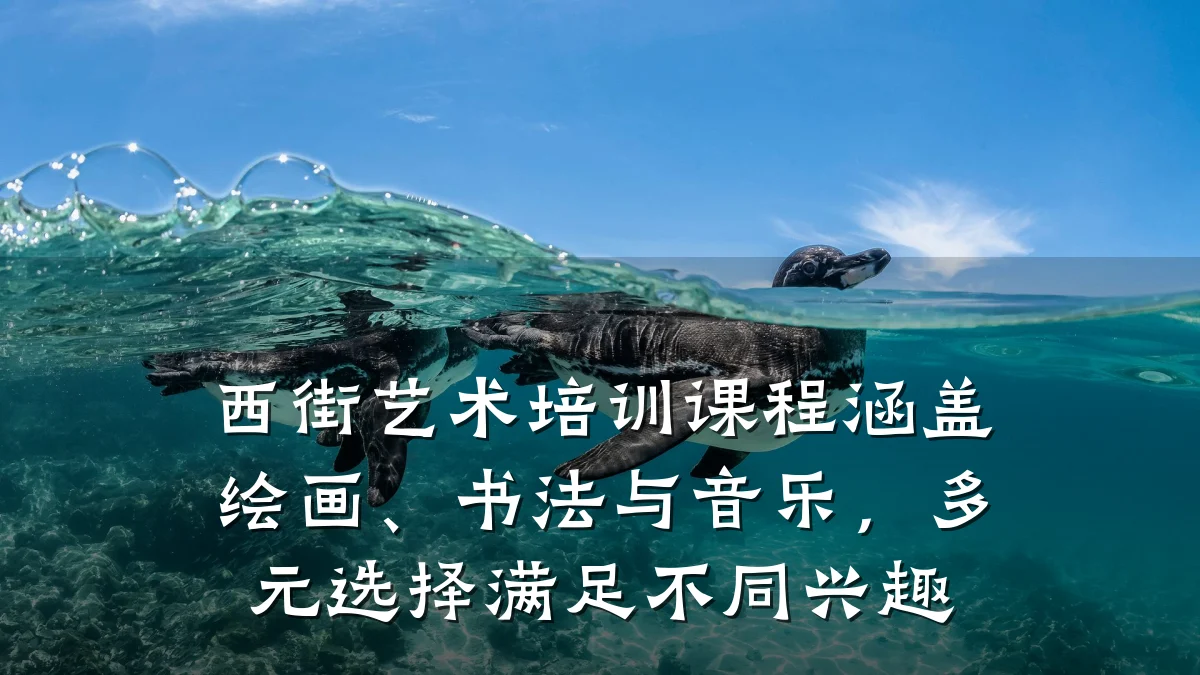 西街艺术培训课程涵盖绘画、书法与音乐，多元选择满足不同兴趣