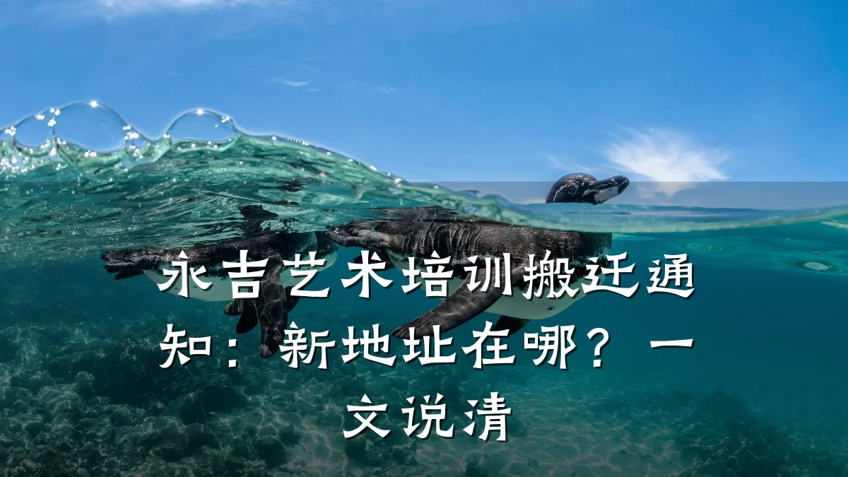 永吉艺术培训搬迁通知：新地址在哪？一文说清