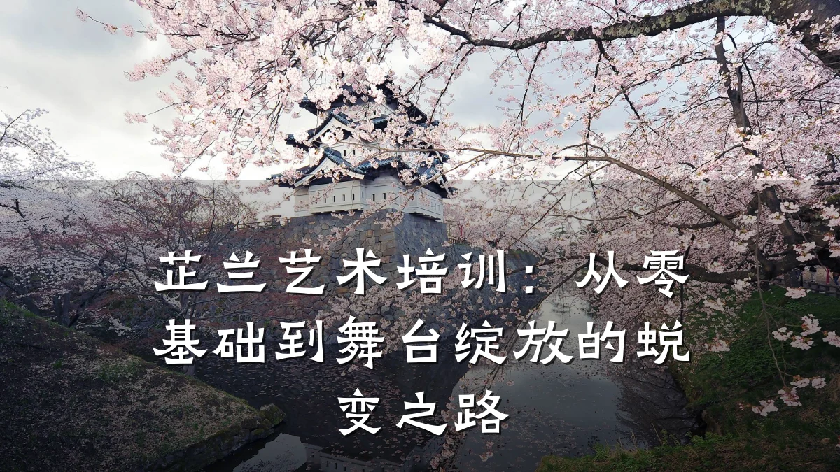 芷兰艺术培训：从零基础到舞台绽放的蜕变之路
