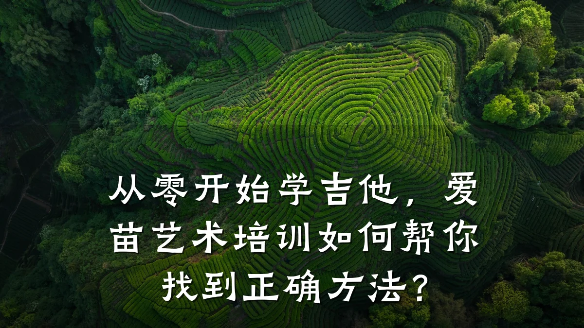 从零开始学吉他，爱苗艺术培训如何帮你找到正确方法？