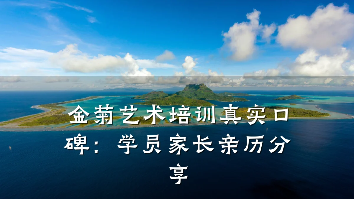 金菊艺术培训真实口碑:学员家长亲历分享