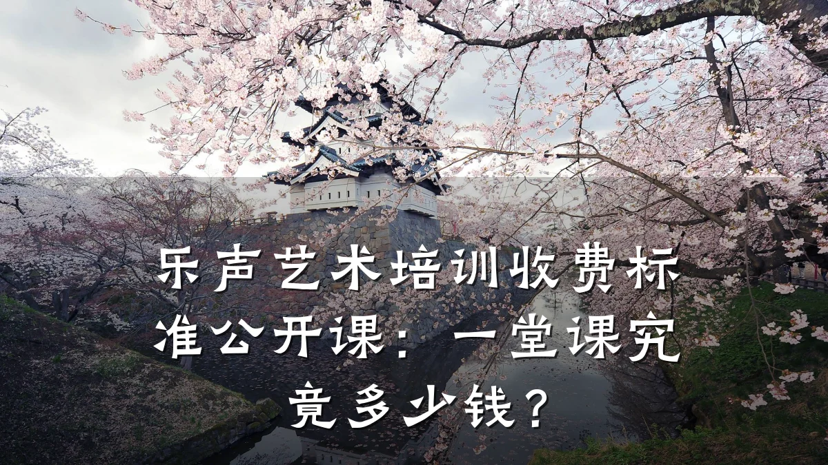 乐声艺术培训收费标准公开课：一堂课究竟多少钱？