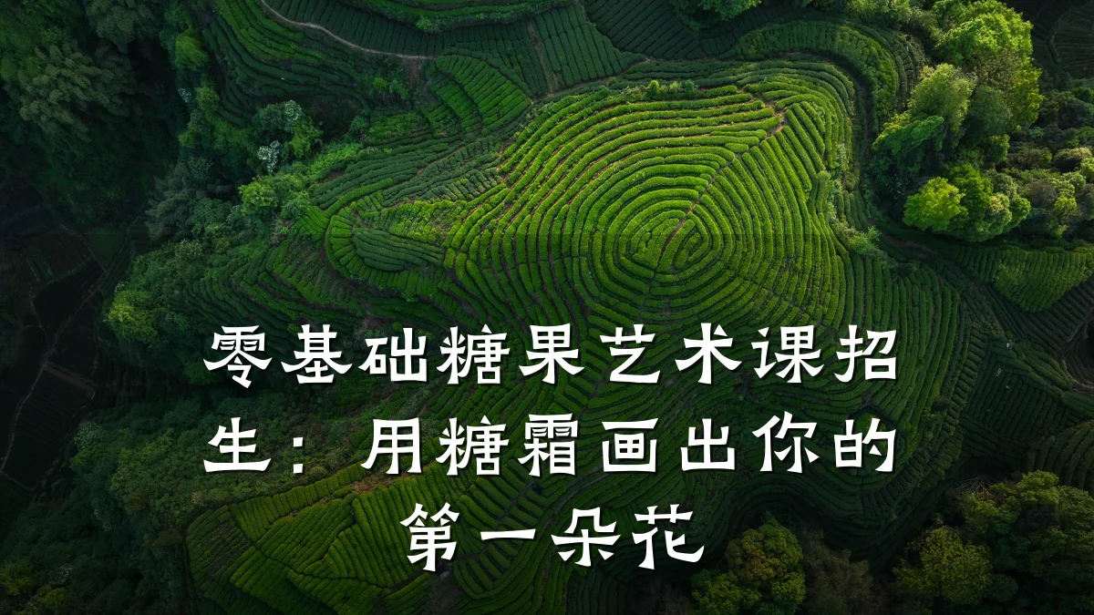 零基础糖果艺术课招生：用糖霜画出你的第一朵花