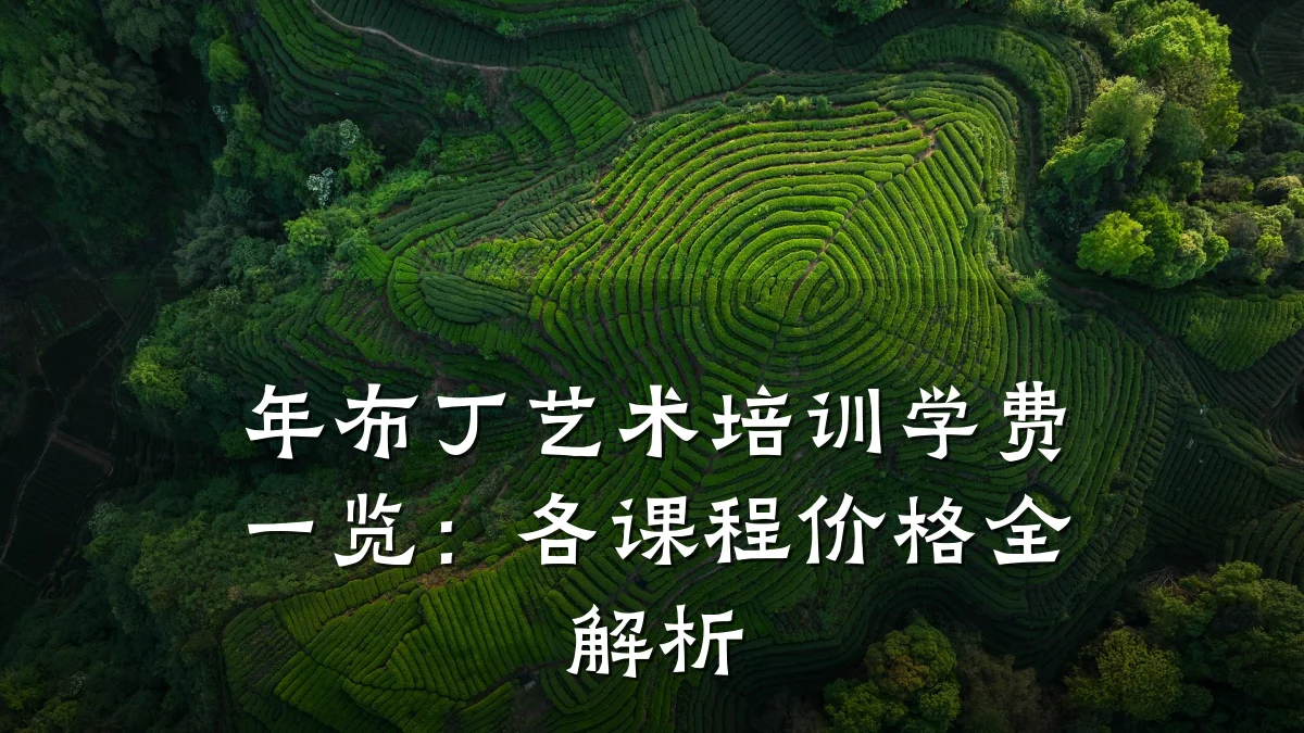 年布丁艺术培训学费一览：各课程价格全解析