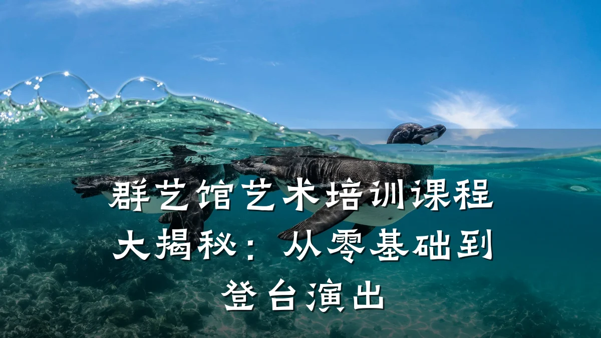 群艺馆艺术培训课程大揭秘：从零基础到登台演出