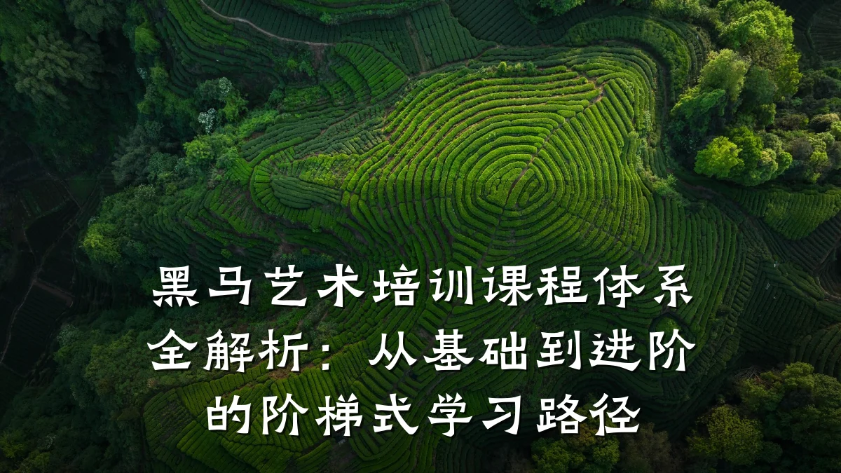 黑马艺术培训课程体系全解析：从基础到进阶的阶梯式学习路径
