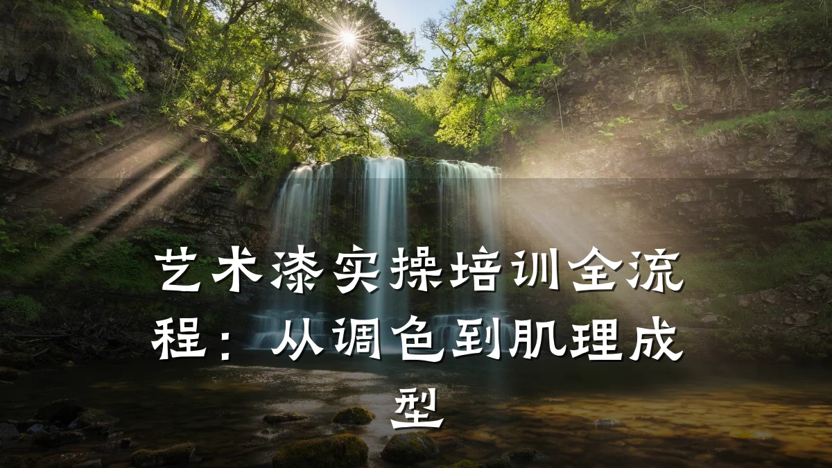 艺术漆实操培训全流程:从调色到肌理成型