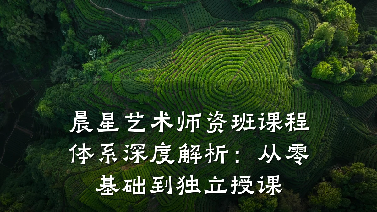 晨星艺术师资班课程体系深度解析:从零基础到独立授课