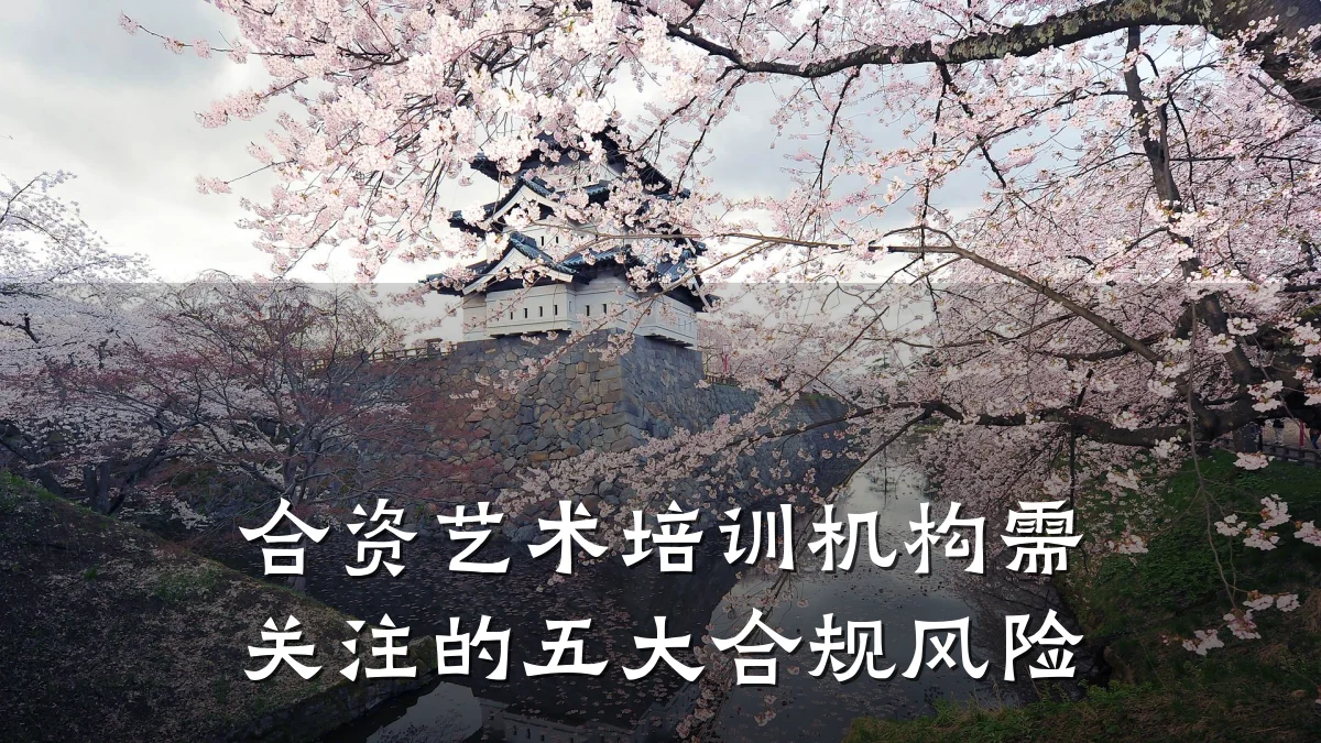 合资艺术培训机构需关注的五大合规风险