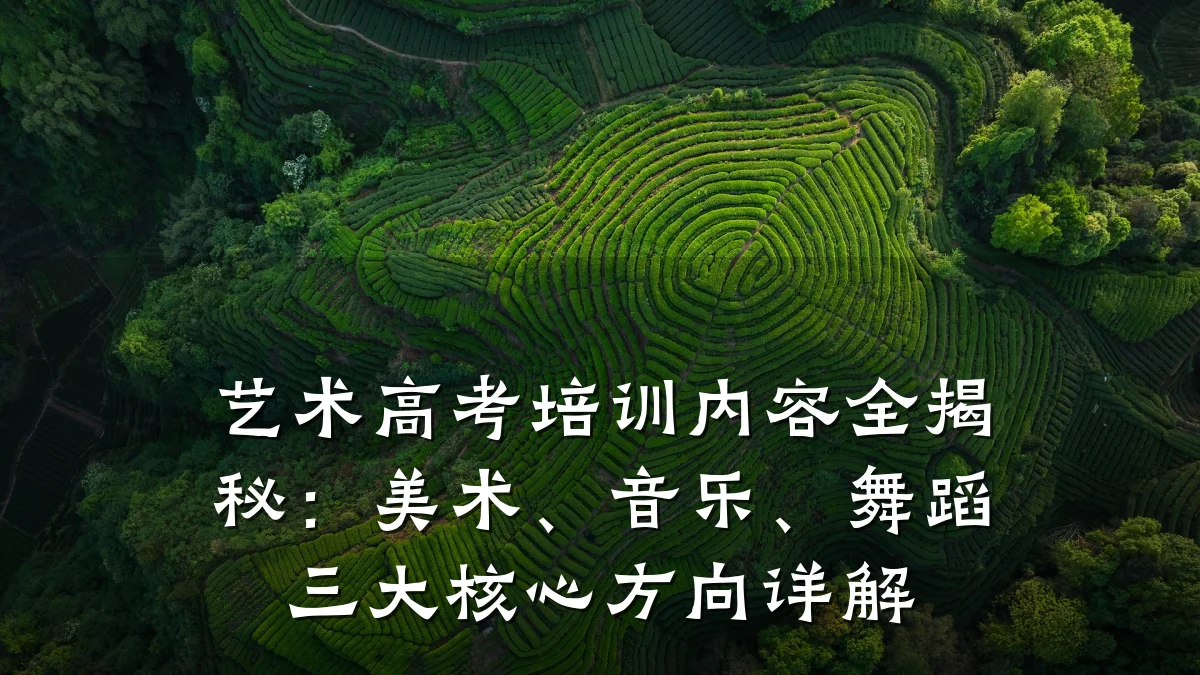 艺术高考培训内容全揭秘：美术、音乐、舞蹈三大核心方向详解