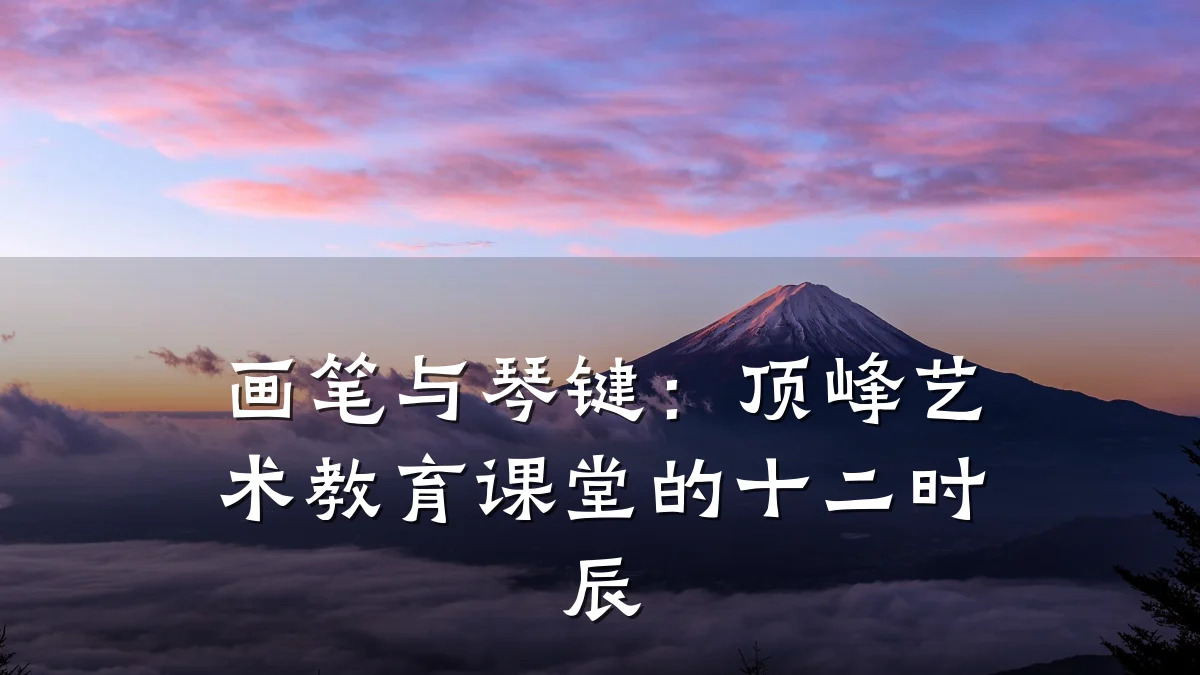 画笔与琴键：顶峰艺术教育课堂的十二时辰