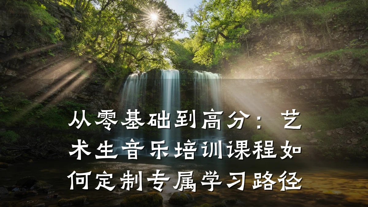 从零基础到高分：艺术生音乐培训课程如何定制专属学习路径