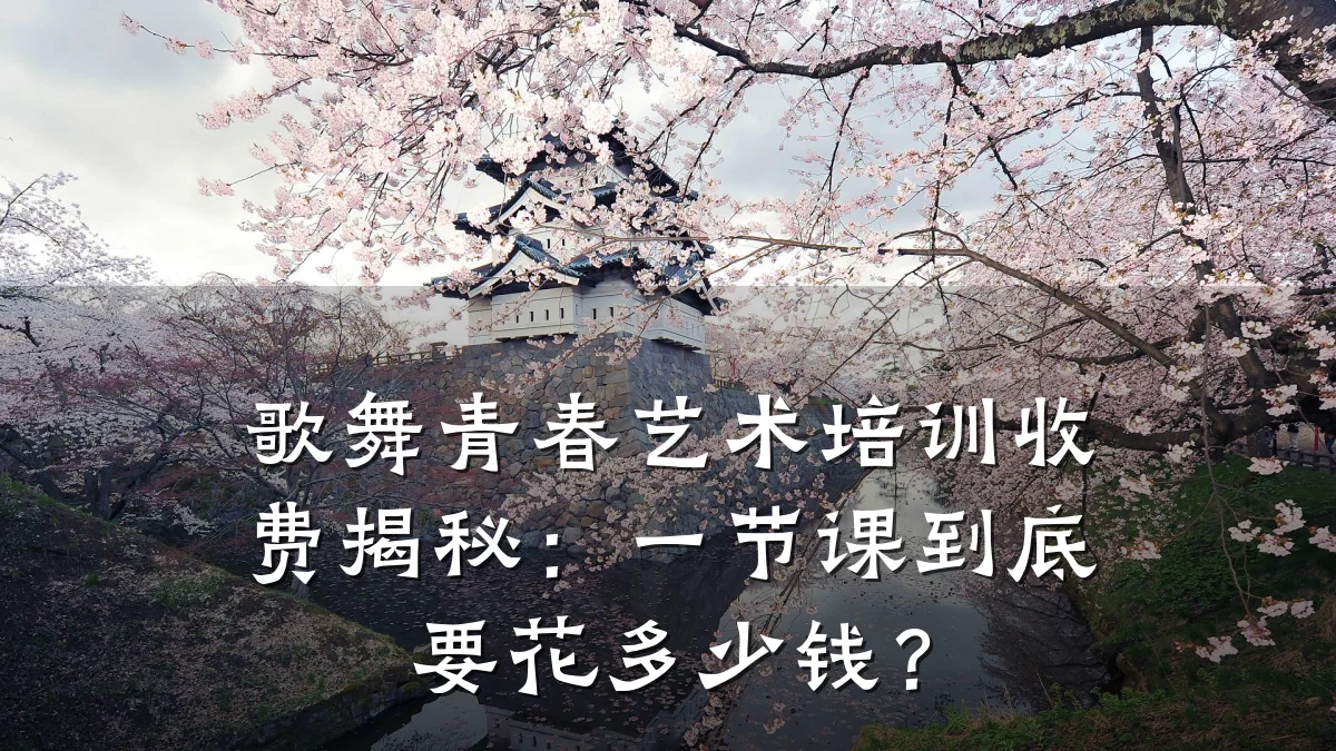 歌舞青春艺术培训收费揭秘：一节课到底要花多少钱？