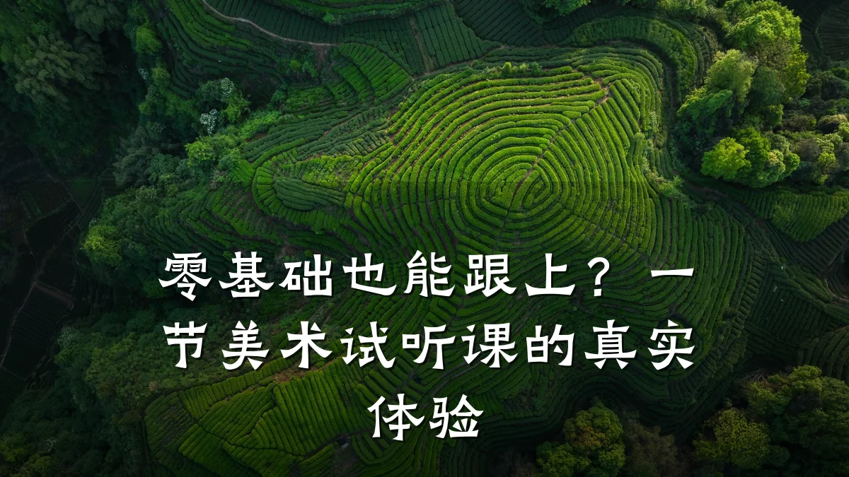 零基础也能跟上？一节美术试听课的真实体验