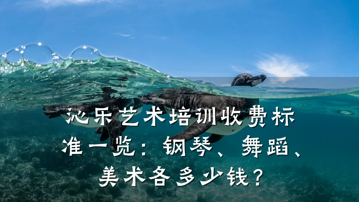 沁乐艺术培训收费标准一览：钢琴、舞蹈、美术各多少钱？