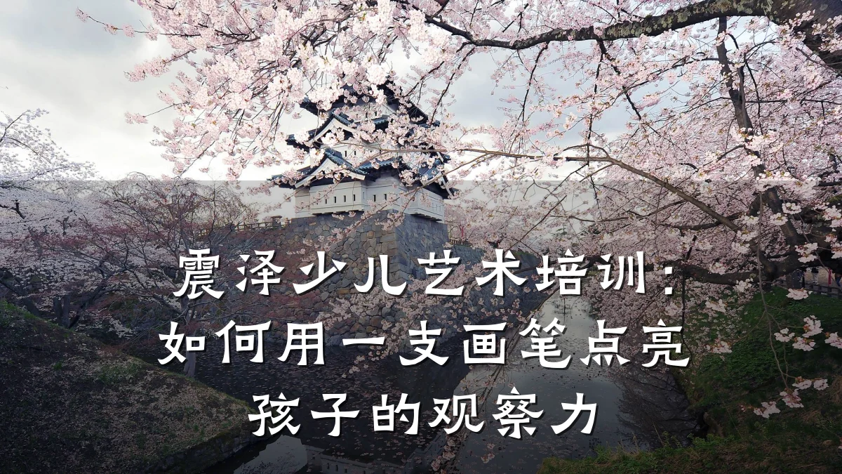 震泽少儿艺术培训：如何用一支画笔点亮孩子的观察力