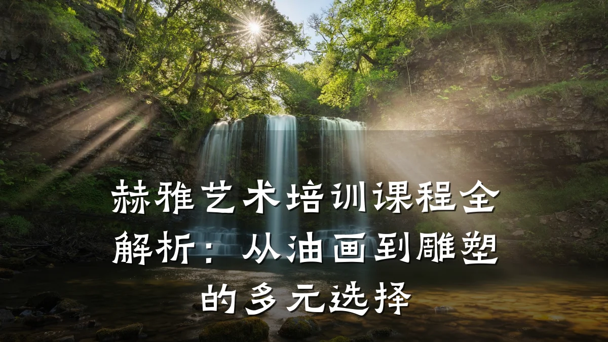 赫雅艺术培训课程全解析：从油画到雕塑的多元选择