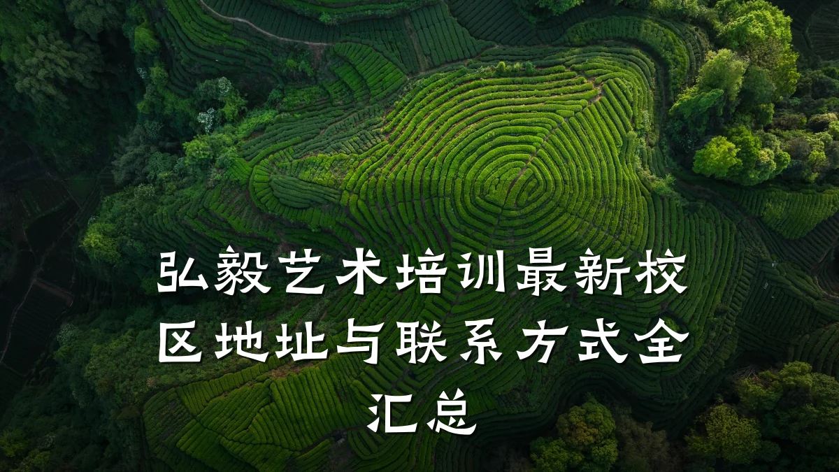 弘毅艺术培训最新校区地址与联系方式全汇总