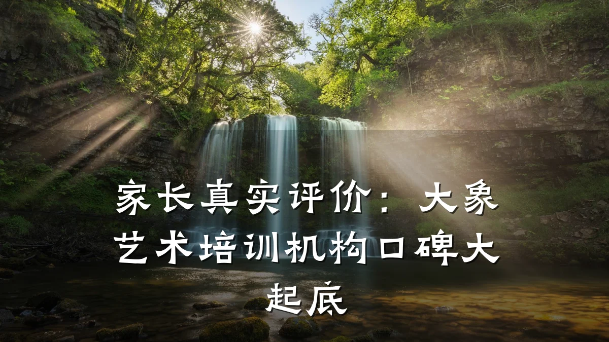 家长真实评价：大象艺术培训机构口碑大起底