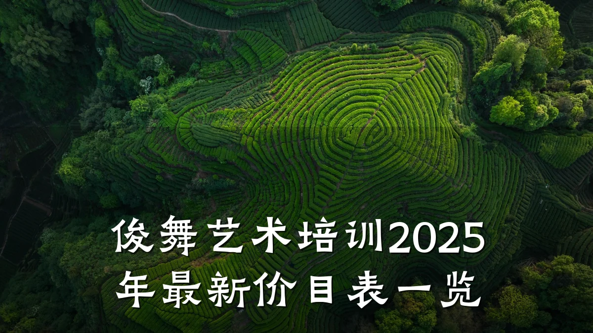 俊舞艺术培训2025年最新价目表一览