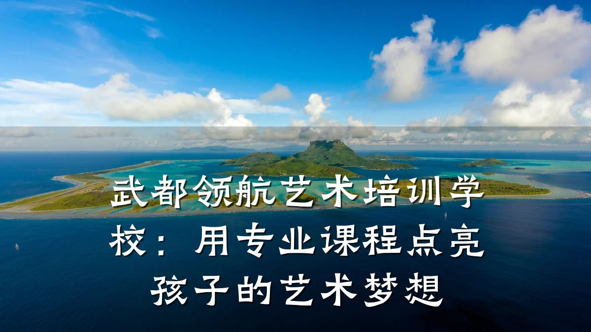 武都领航艺术培训学校：用专业课程点亮孩子的艺术梦想