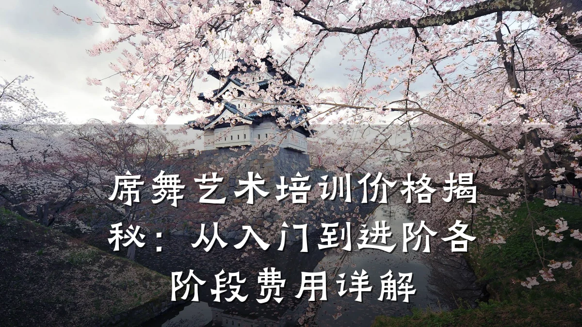 席舞艺术培训价格揭秘：从入门到进阶各阶段费用详解